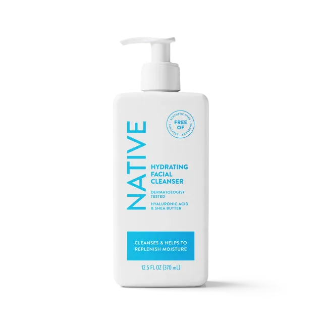 Native nettoyant visage hydratant 12.5 oz peau sensible