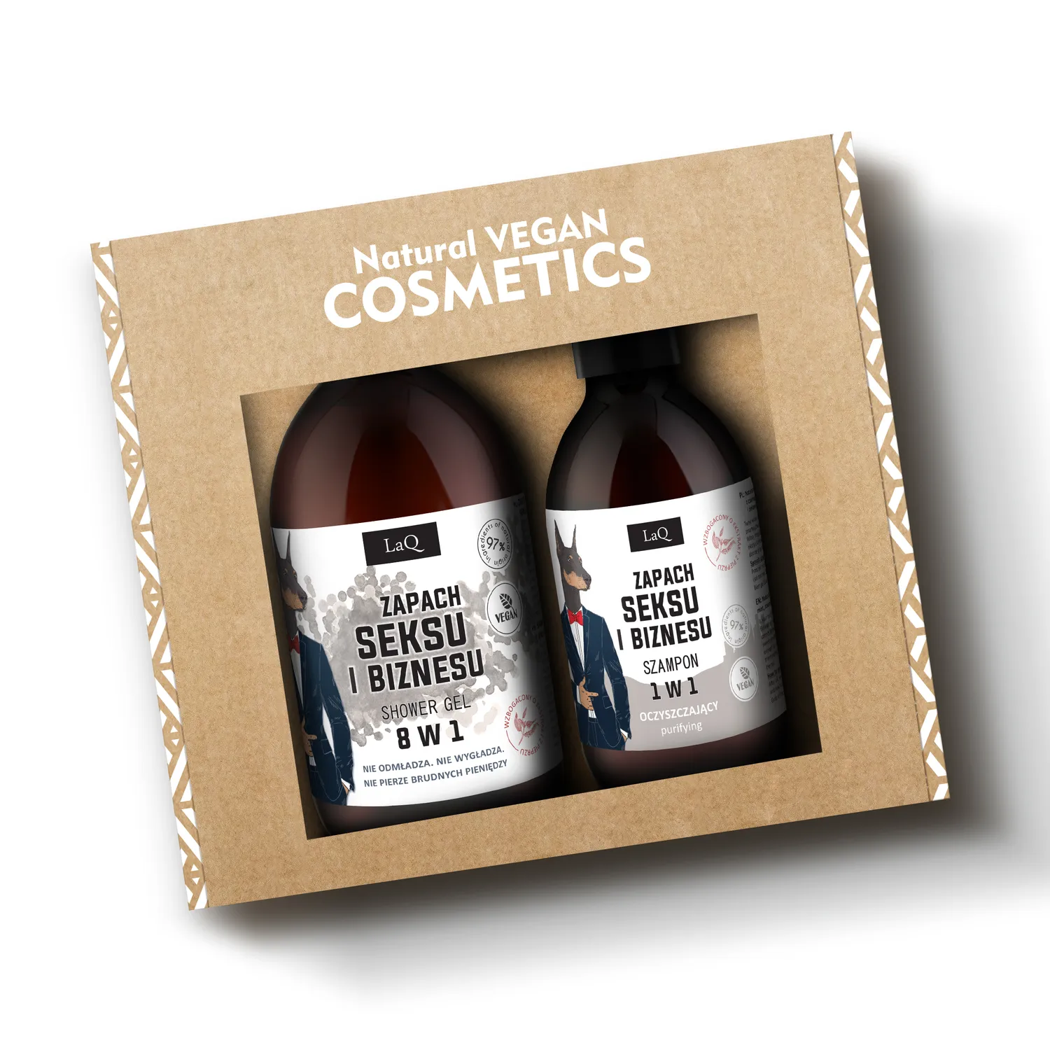 LaQ Sex & Business coffret homme gel 500ml + shampoing