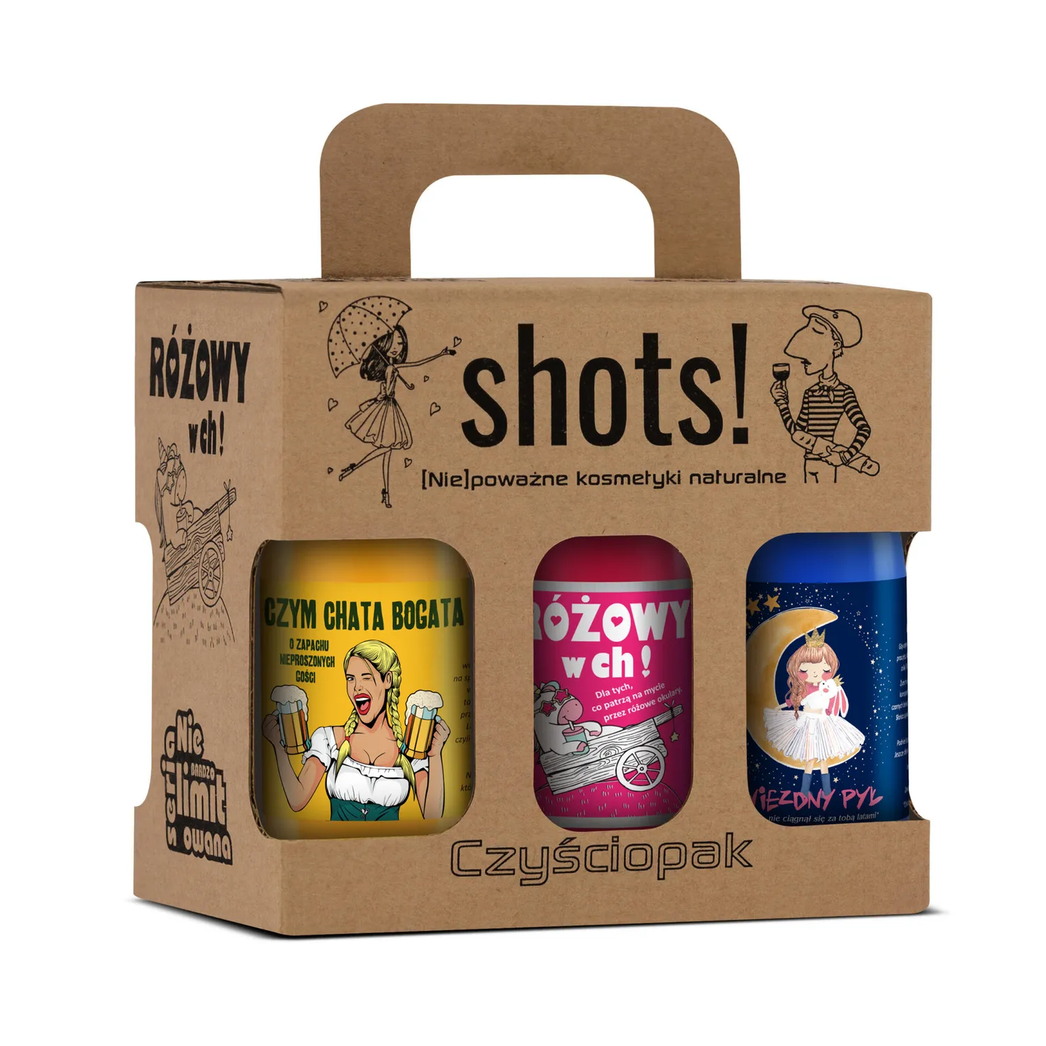 LaQ Shots Pour Deux coffret mini gel douche 6x100 ml mixte