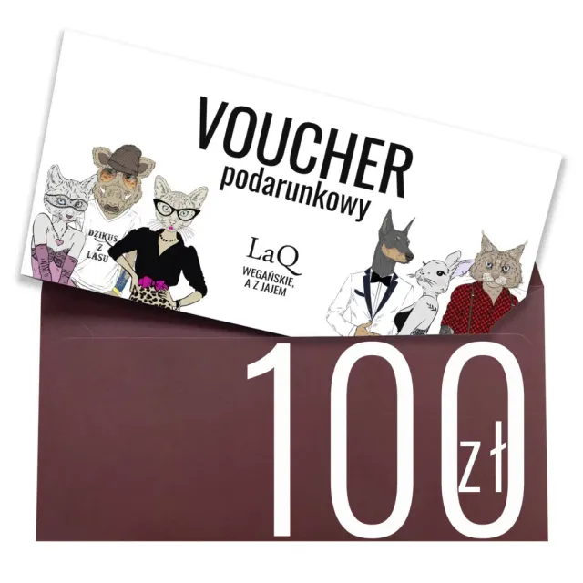 LaQ carte cadeau 100 PLN cosmétiques vegan