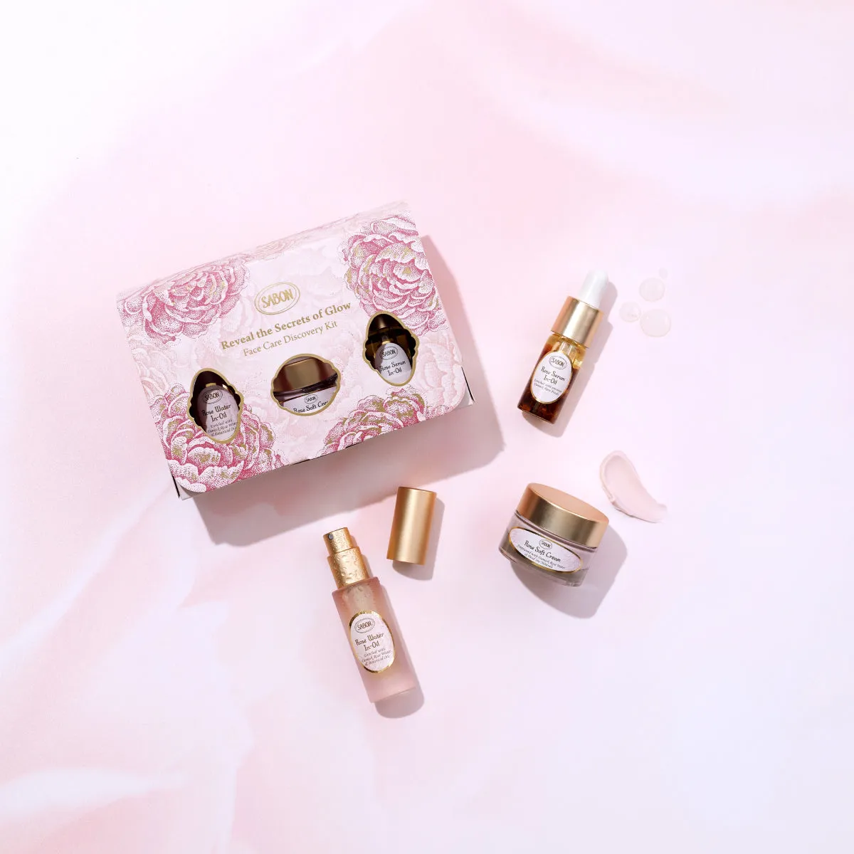 Sabon Kit Découverte soin visage rose 10ml+9ml+15ml