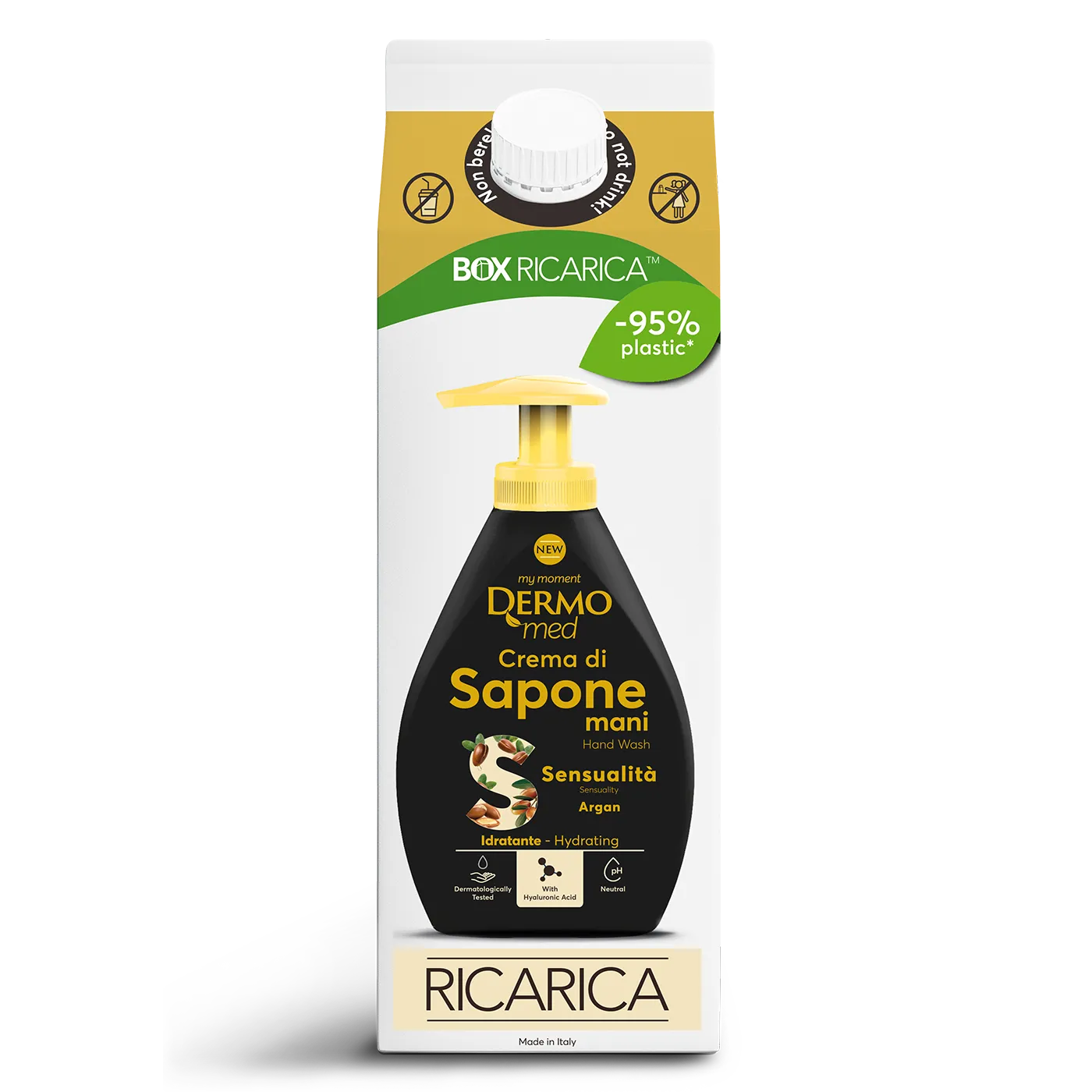 Dermomed Sensualita Argan recharge savon mains agrumes