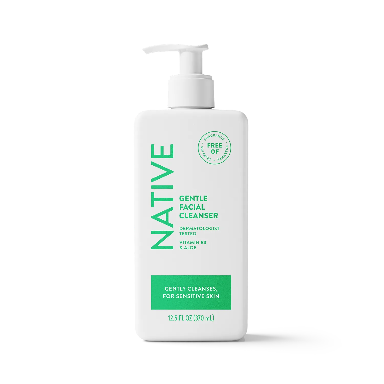 Native nettoyant visage hydratant 12.5 oz peau sensible