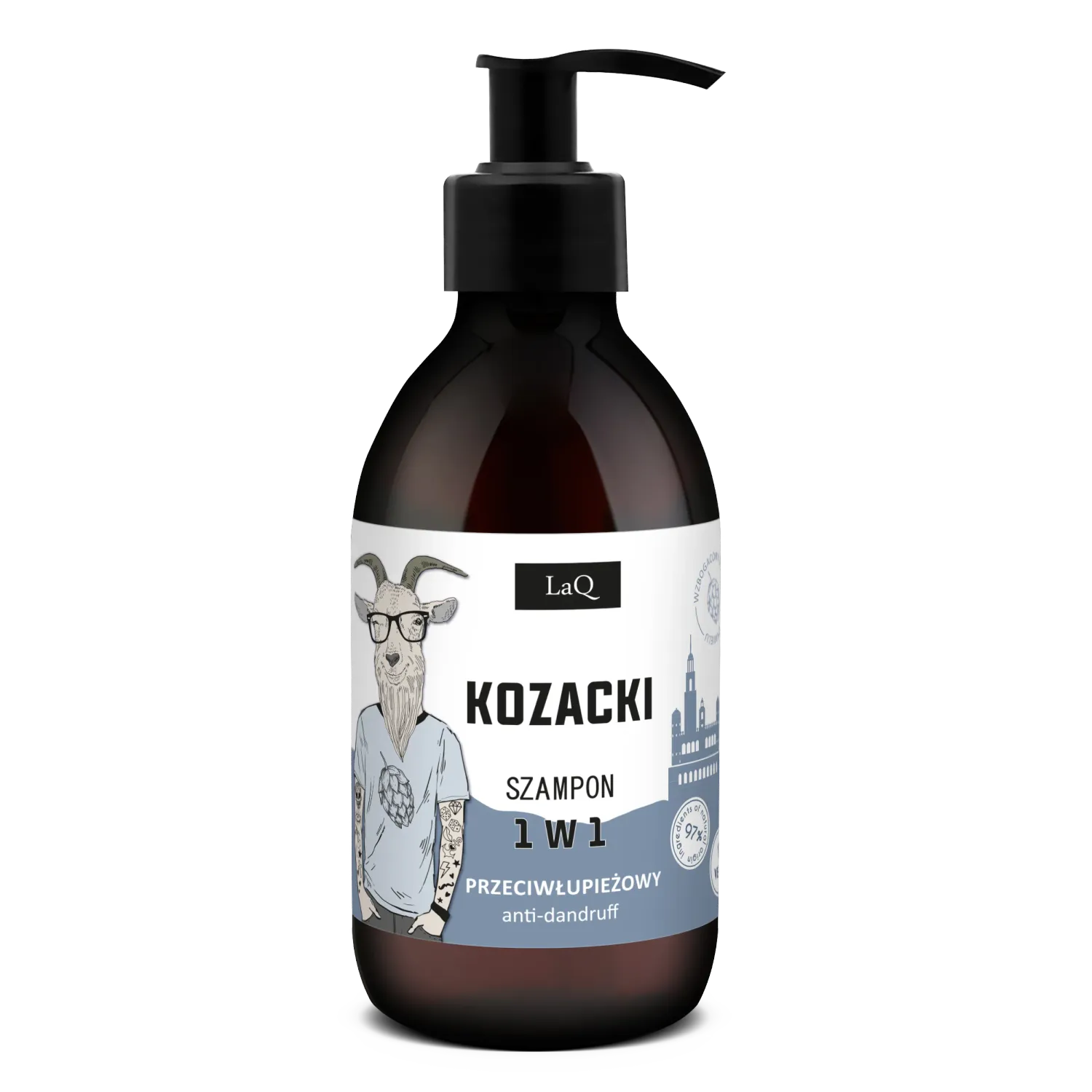 LaQ Koziol coffret homme gel + shampoing + barbe + savon