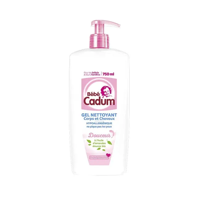 Bébé Cadum gel corps et cheveux bébé pompe 750 ml