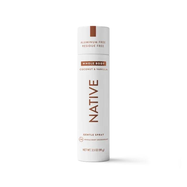 Native déo corps entier coco vanille 3,5 oz 72h