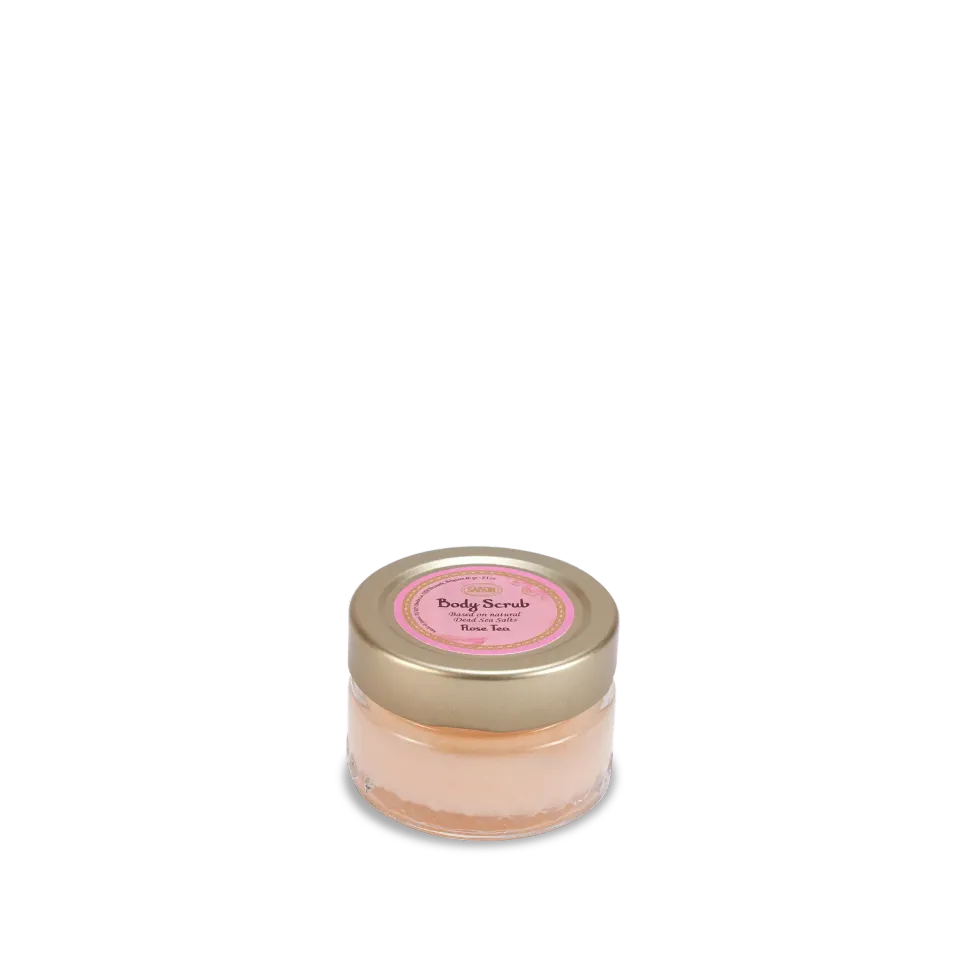Sabon Rose Tea gommage corps 60 g sels mer Morte