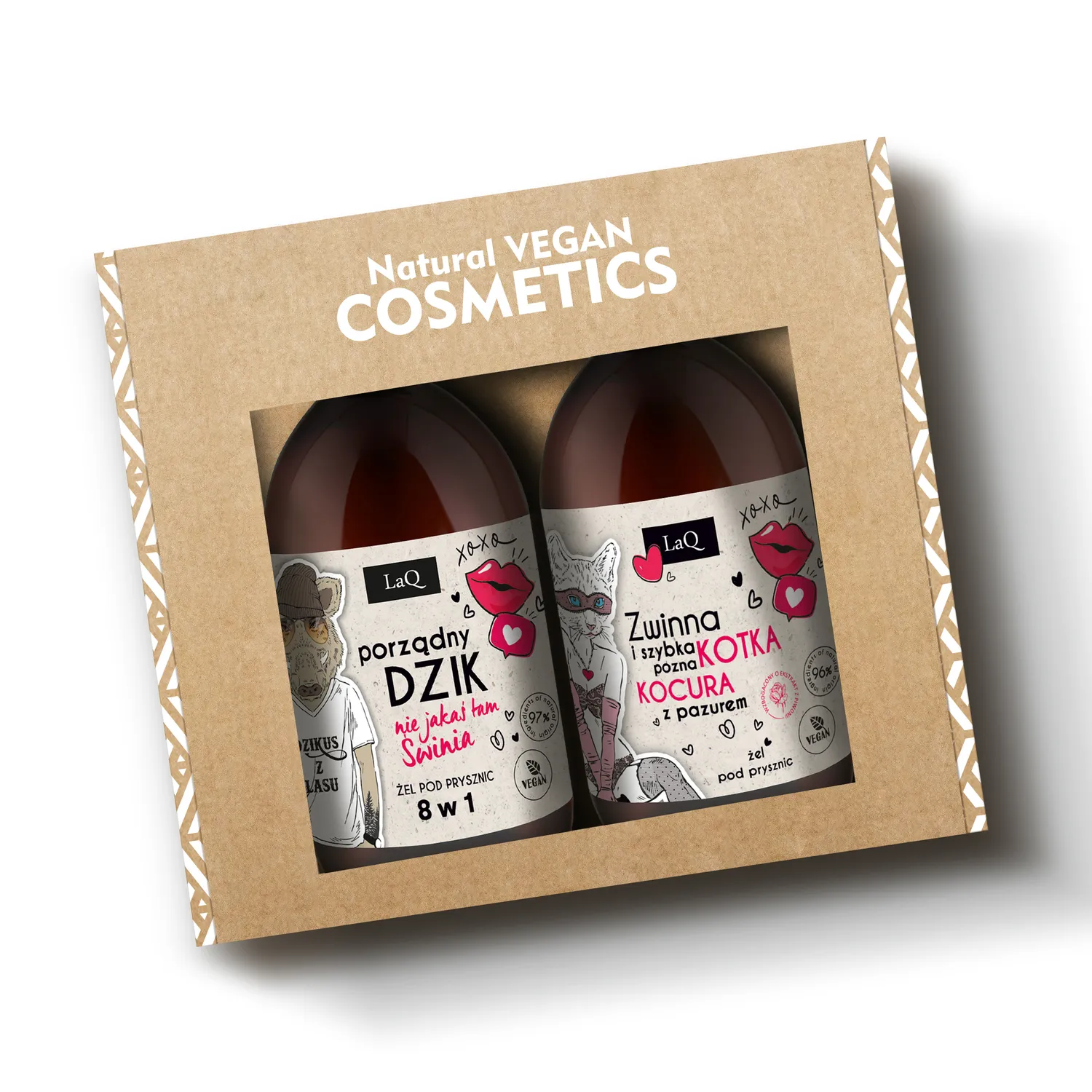 LaQ Pivoine Dzikus coffret 2 gels douche 2x500 ml couple