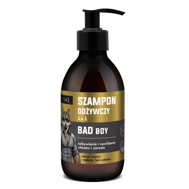 LaQ Bad Boy shampoing cheveux homme 300 ml tabac