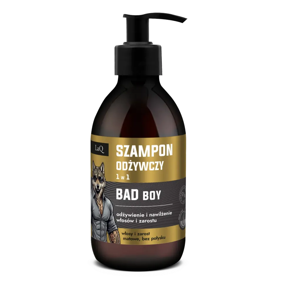LaQ Bad Boy shampoing cheveux homme 300 ml tabac