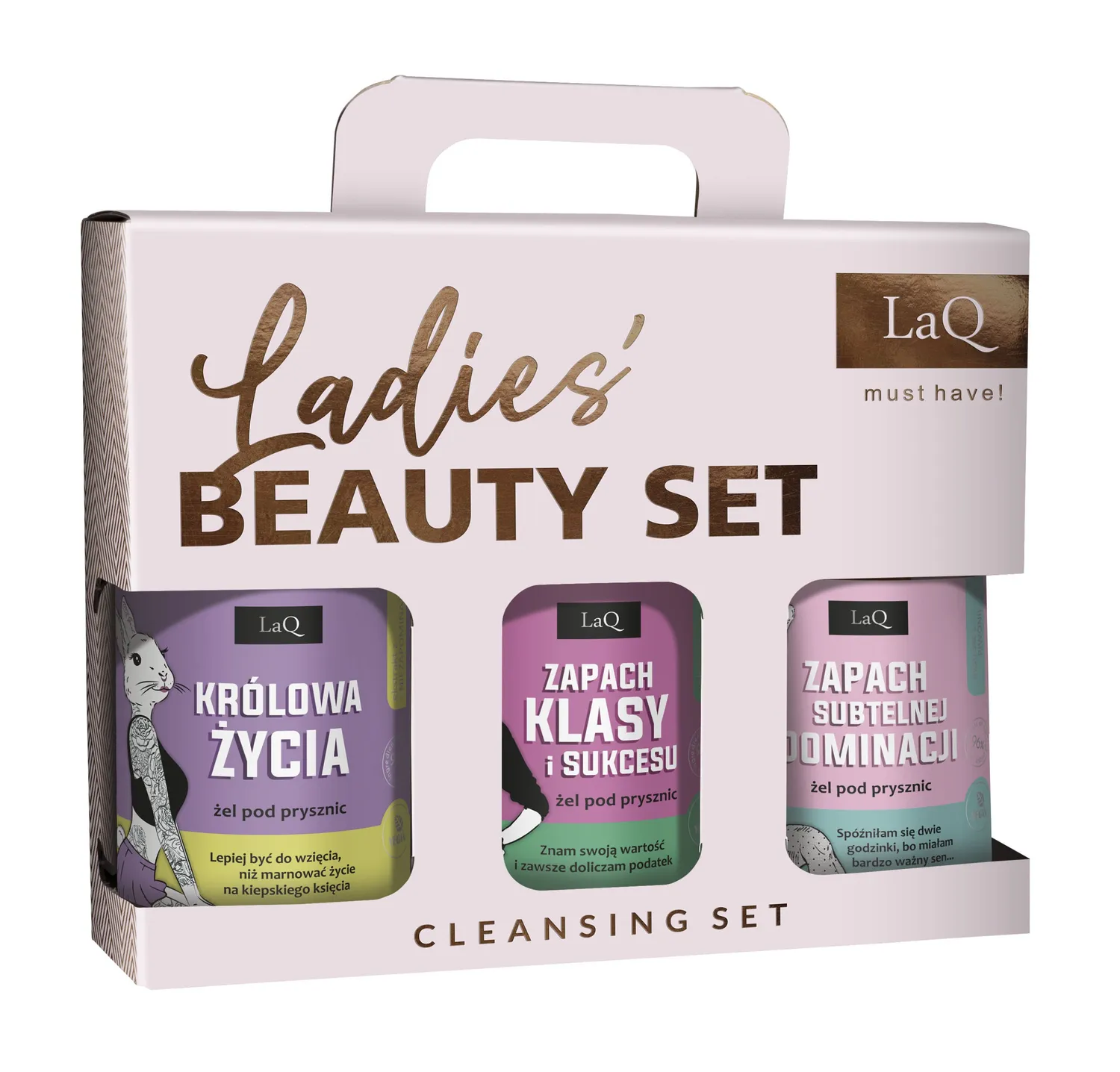 LaQ Lady in the Bath coffret gels douche femme 3x500 ml floral