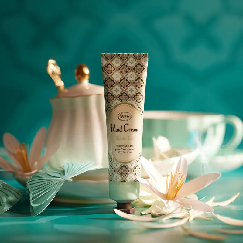 Sabon White Tea crème mains 30 ml beurre de karité