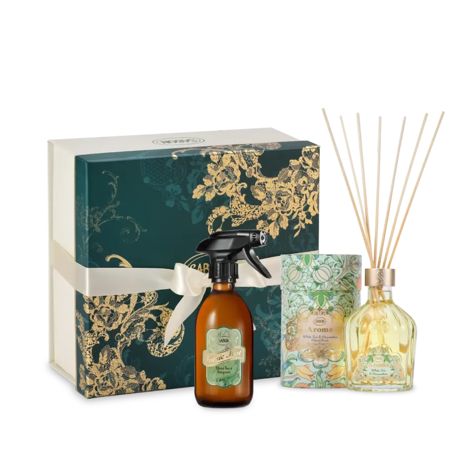 Sabon Maison Duo White Tea coffret diffuseur brume thé blanc