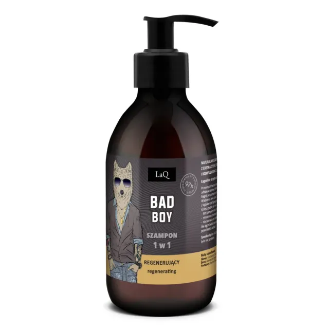 LaQ Bad Boy shampooing réparateur 300 ml tabac