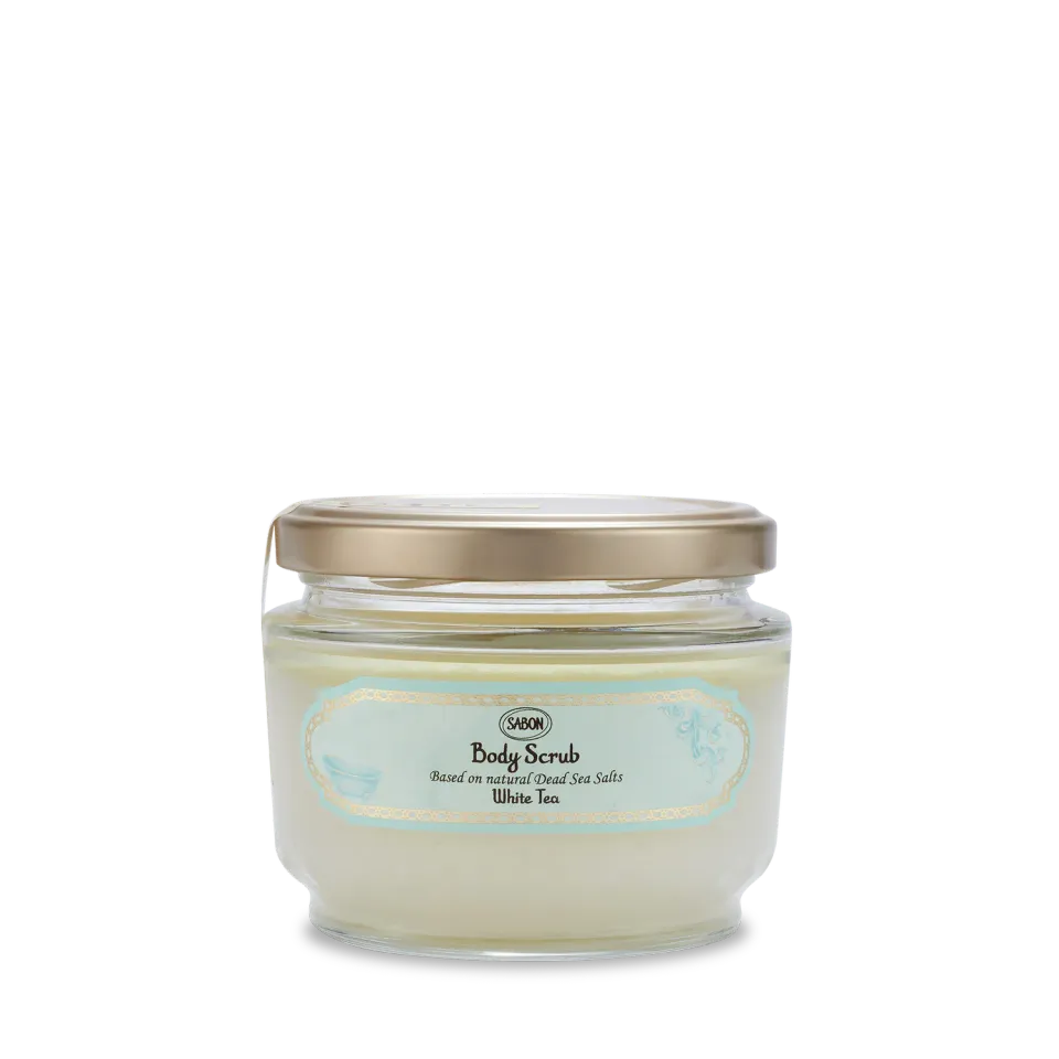 Sabon White Tea gommage corps 320g thé blanc