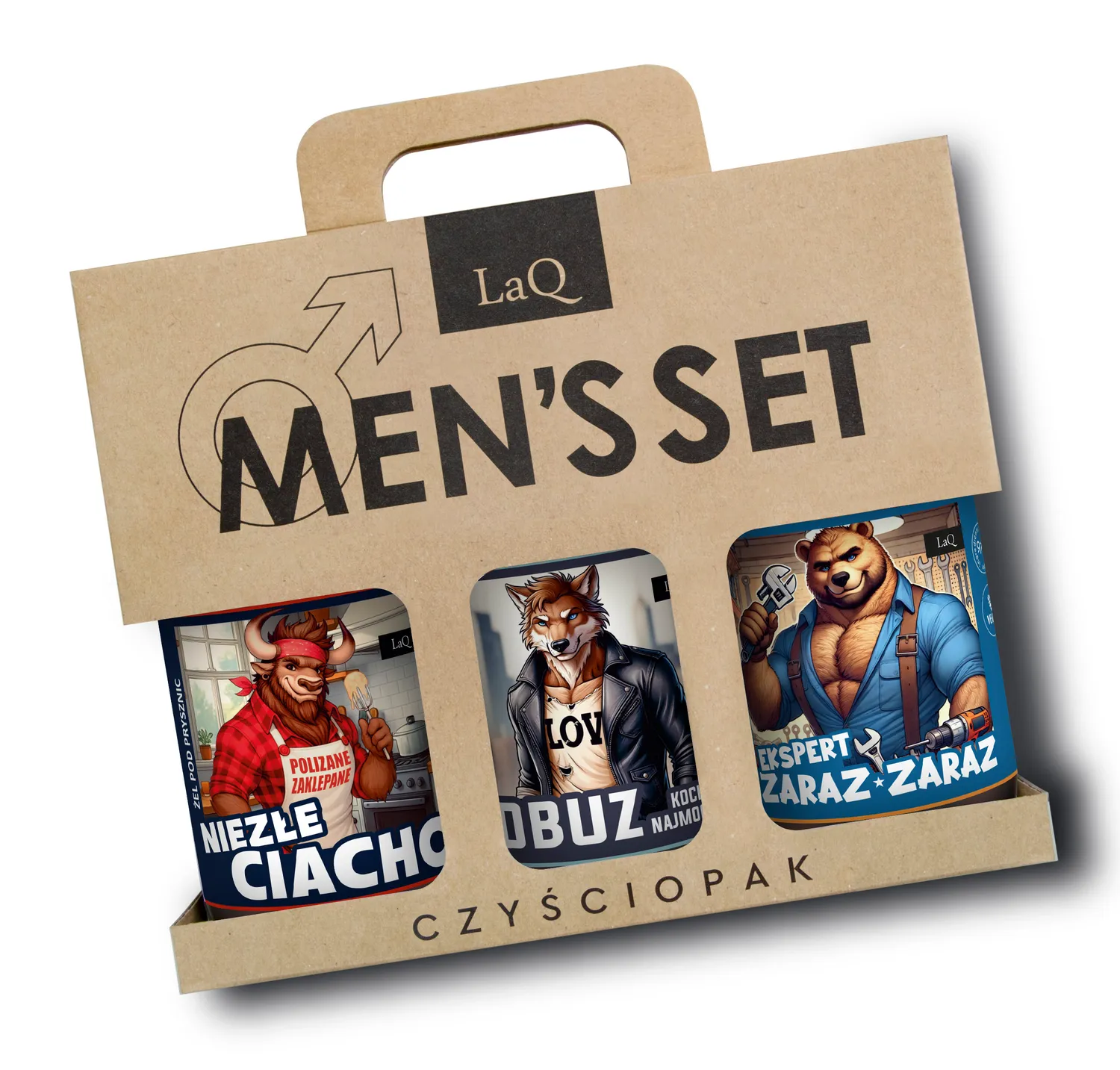 LaQ Ich Troje coffret gels douche 3x500 ml homme