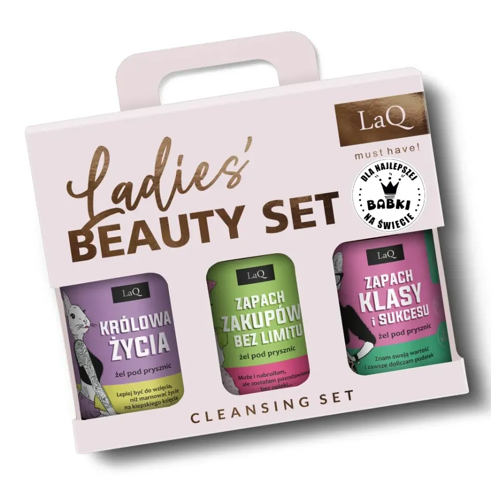 LaQ Power of Three coffret gel douche femme 3x500 ml floral