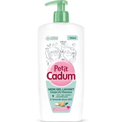 Petit Cadum gel lavant corps et cheveux 750 ml amande