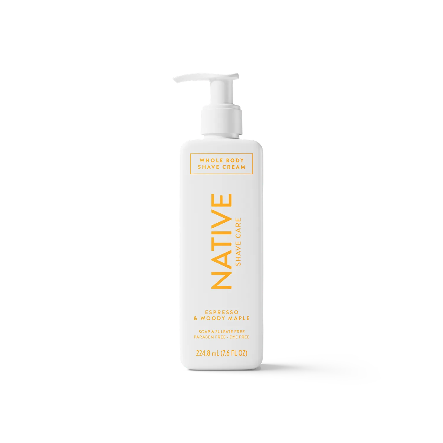 Native Whole Body crème rasage santal cuir 7.6oz douceur