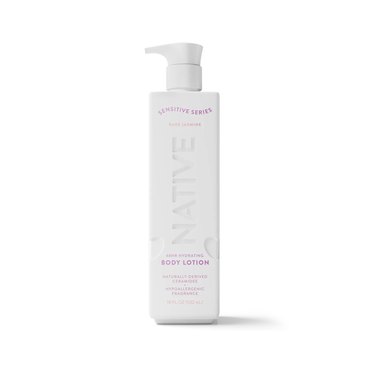 Native Sensitive Lait Corps Bare Coconut 18oz Hydratant