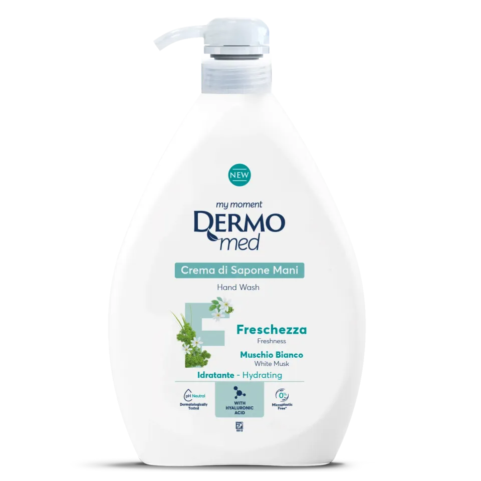 Dermomed Musc Blanc savon liquide mains hydratant