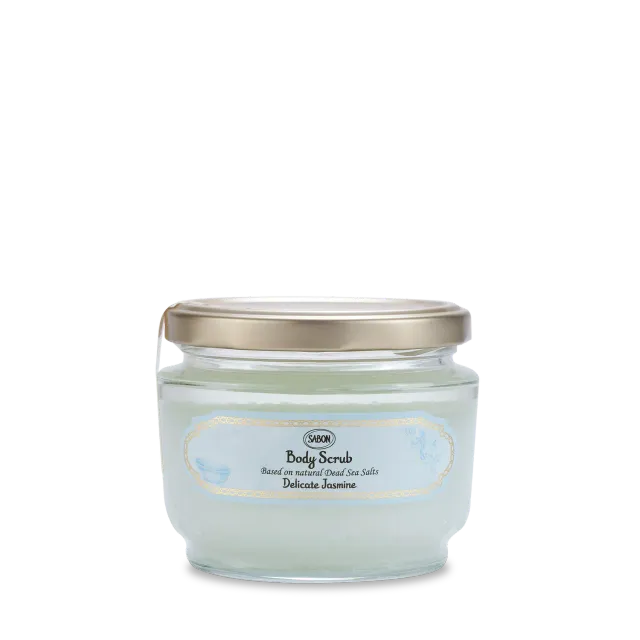 Sabon Delicate Jasmine gommage corps 320g sels marins