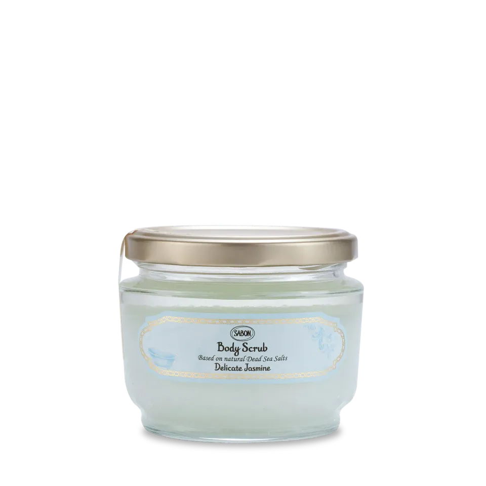 Sabon Delicate Jasmine gommage corps 320g sels marins