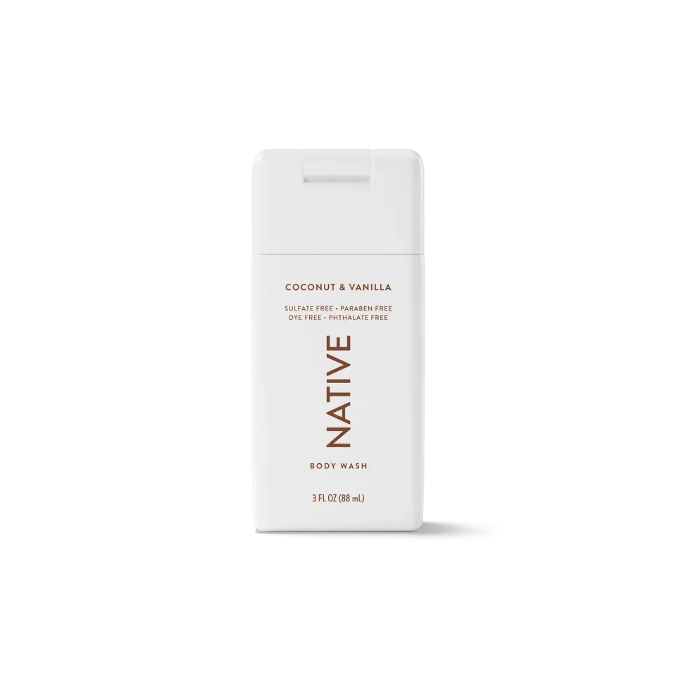 Native Mini gel douche coco vanille 3oz voyage doux
