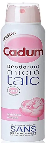 Cadum Micro Talc Pivoine déodorant atomiseur 200ml 48h