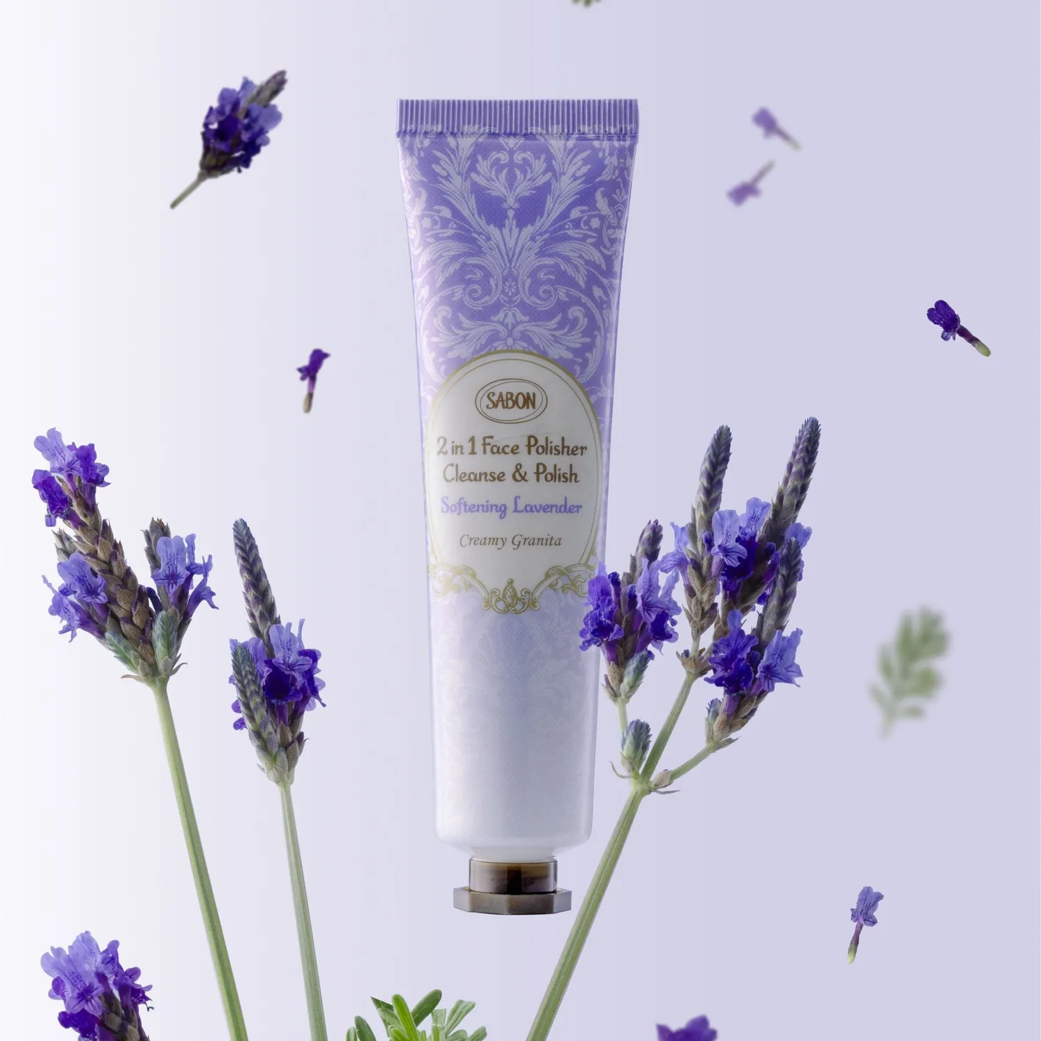 Sabon Lavande Nettoyant Exfoliant gommage visage 60 ml doux