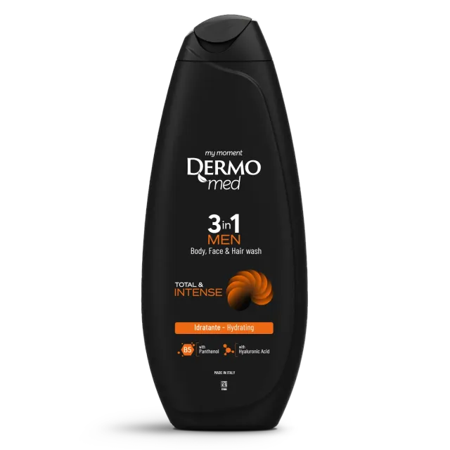 Dermomed Men Total Intense gel douche 3en1 homme