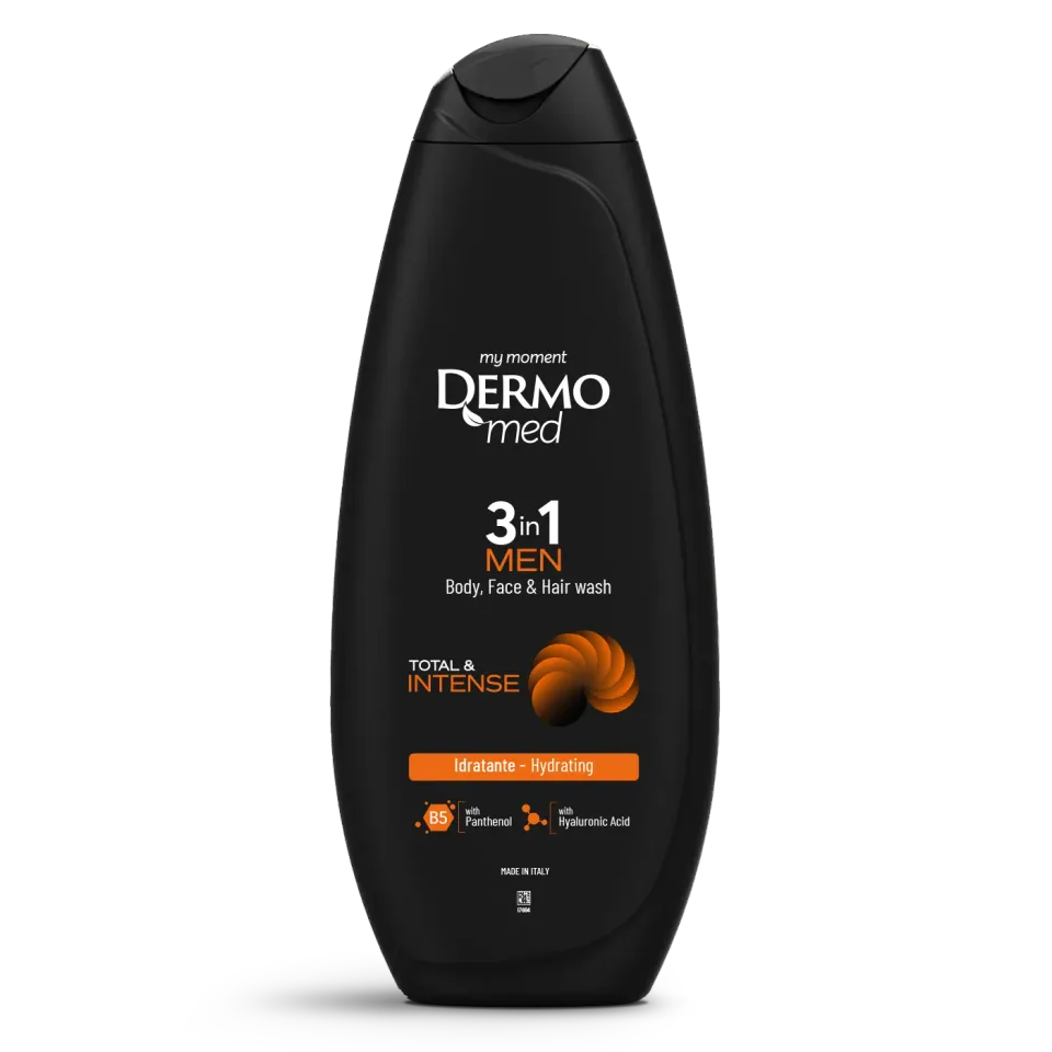 Dermomed Men Total Intense gel douche 3en1 homme