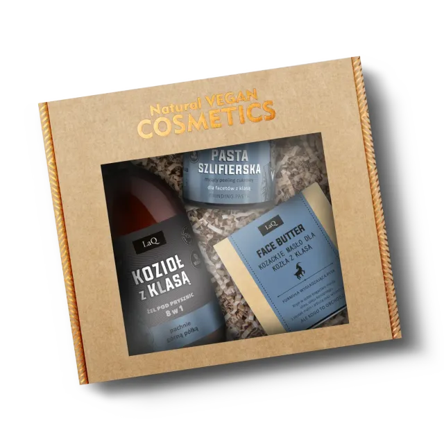 LaQ Kozioł coffret homme 3 soins visage corps