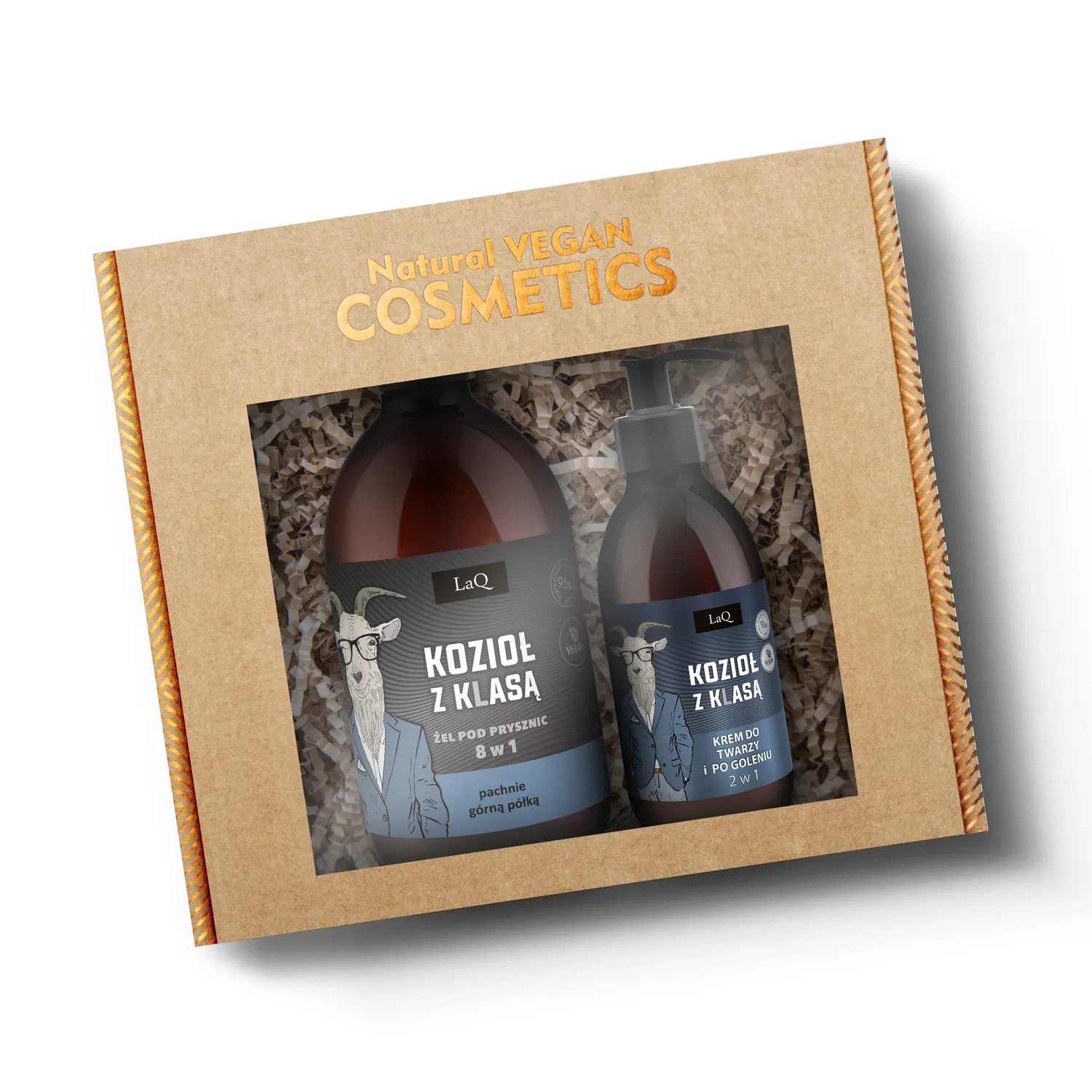 LaQ Kozioł z Klasą coffret homme gel 500ml + crème 150ml