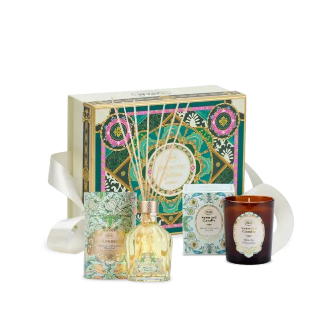 Sabon White Tea Coffret Duo Maison coffret bougie diffuseur