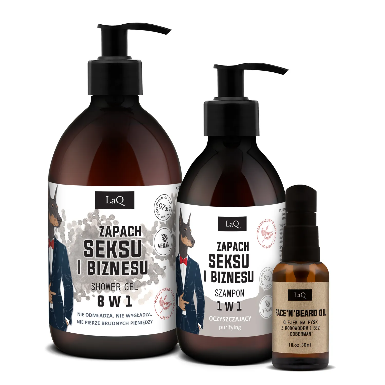 LaQ Sexe Business coffret homme 3 pièces barbe corps