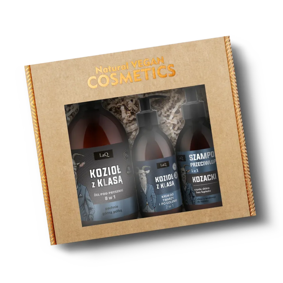 LaQ Kozioł z Klasą coffret homme gel 500 ml shampoing 300 ml crème