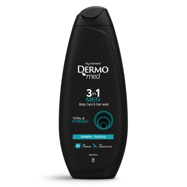 Dermomed Men Total Fresh gel douche 3en1 homme