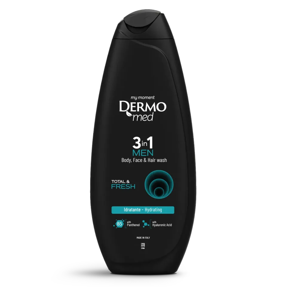 Dermomed Men Total Fresh gel douche 3en1 homme