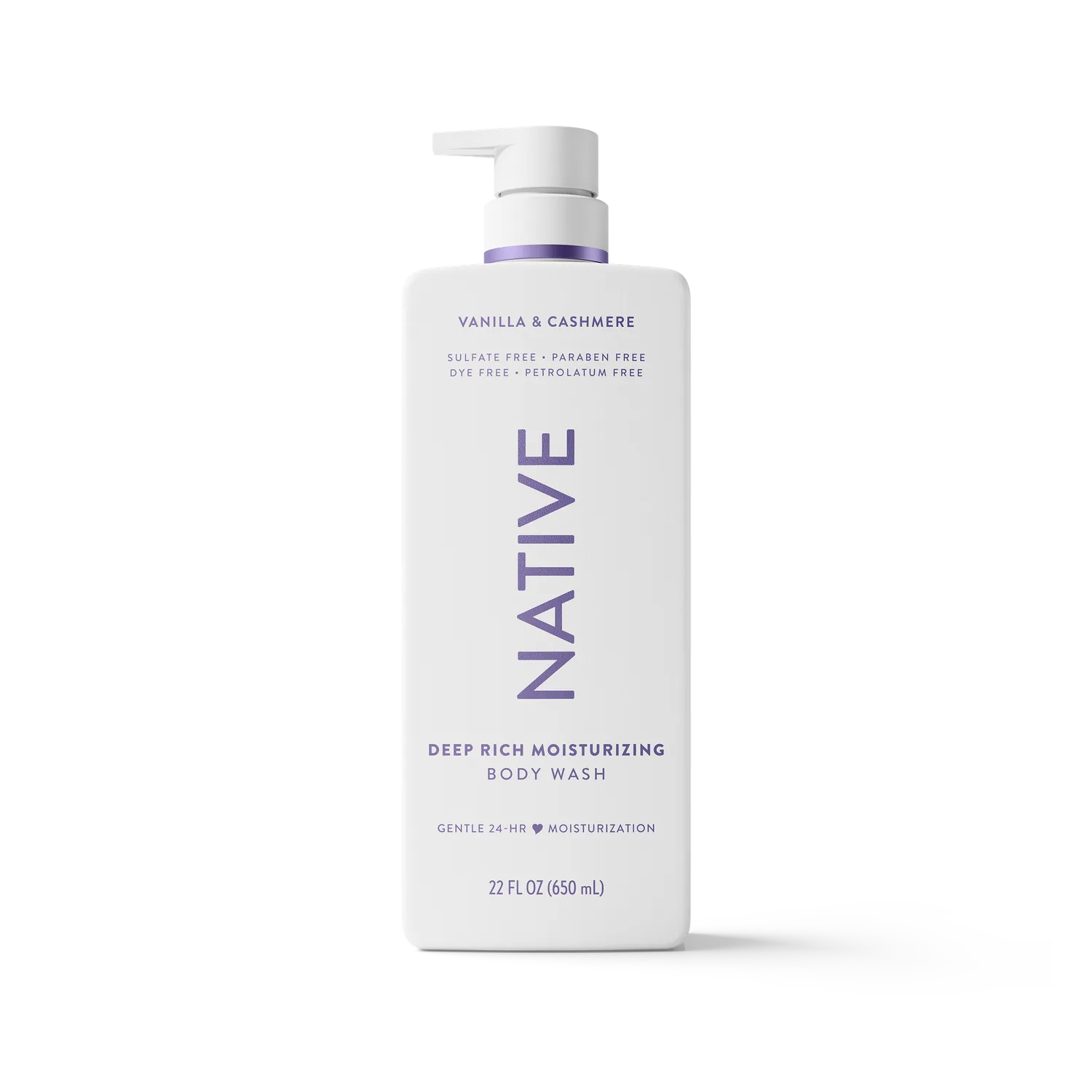 Native gel douche beurre cacao vanille 22oz hydratant