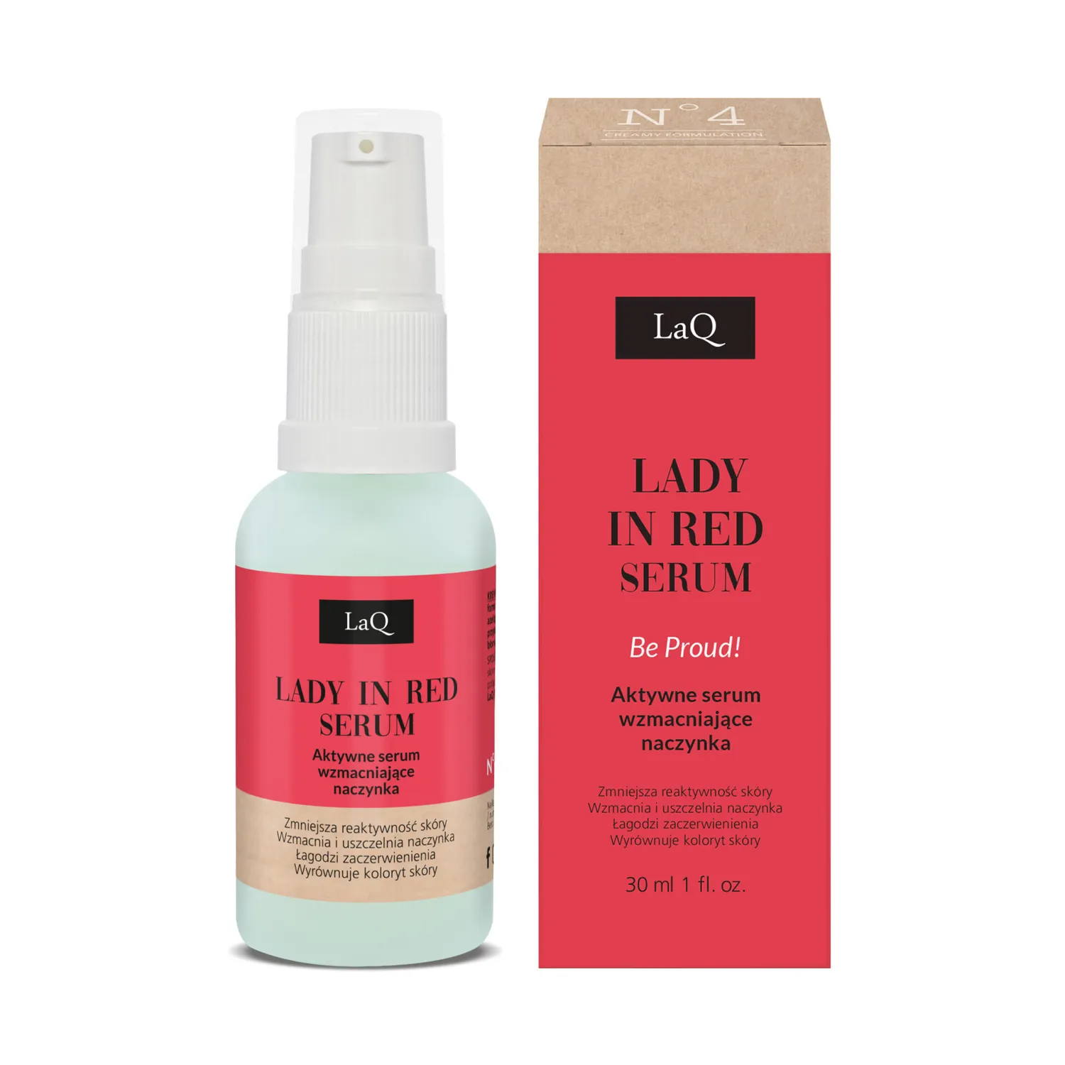 LaQ Lady in Red sérum visage 30 ml couperose
