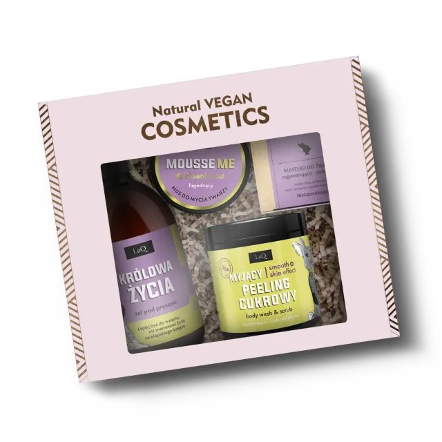 LaQ Niezapominajka coffret femme gel peeling mousse beurre