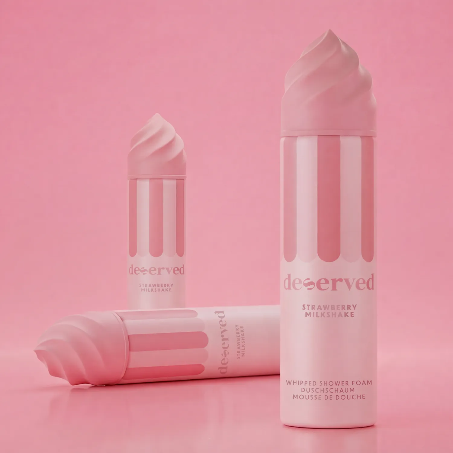 Deserved Strawberry Milkshake mousse douche fraise douce