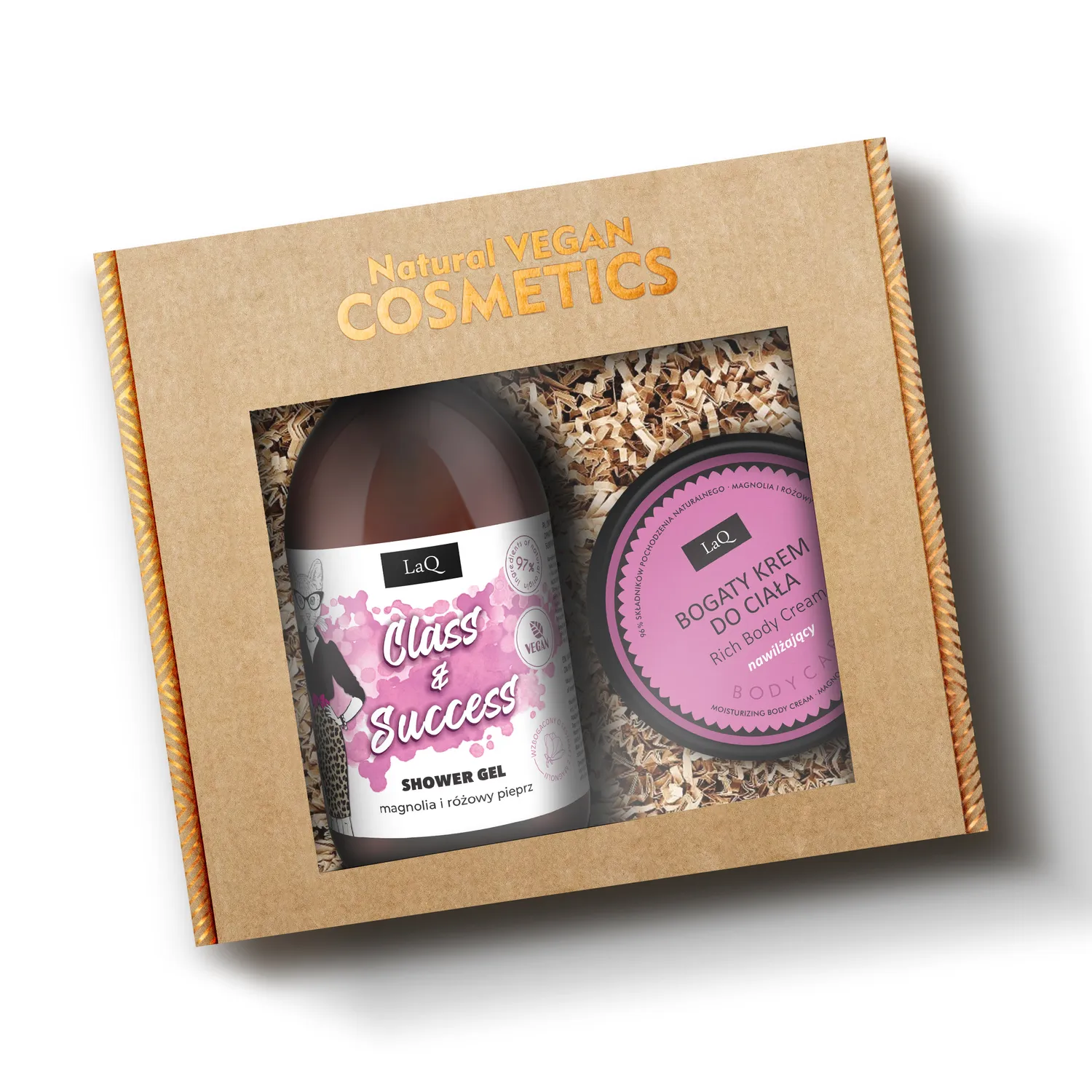 LaQ Magnolia coffret cadeau gel douche + crème corps