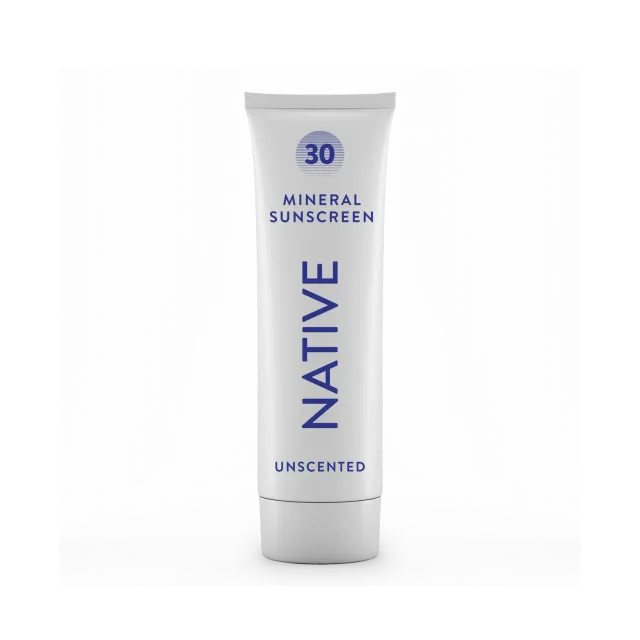 Native Crème Solaire Zinc Unscented 5oz SPF