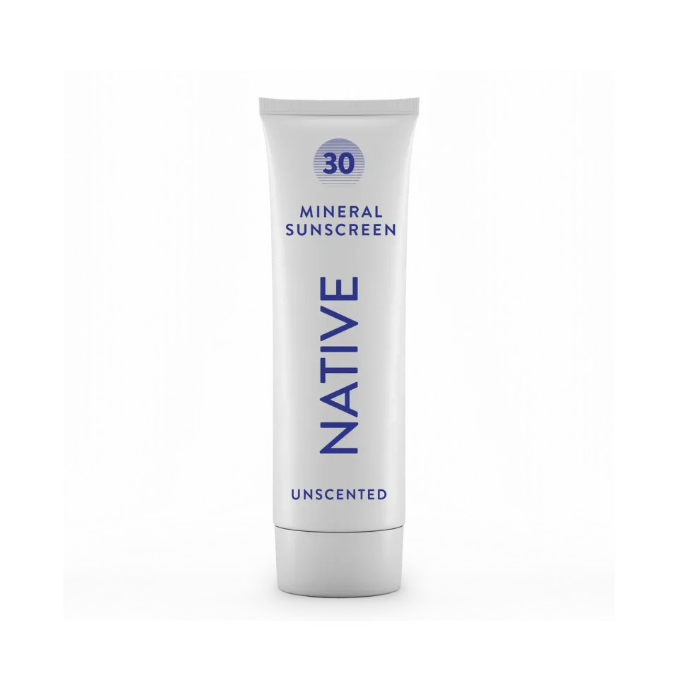Native Crème Solaire Zinc Unscented 5oz SPF