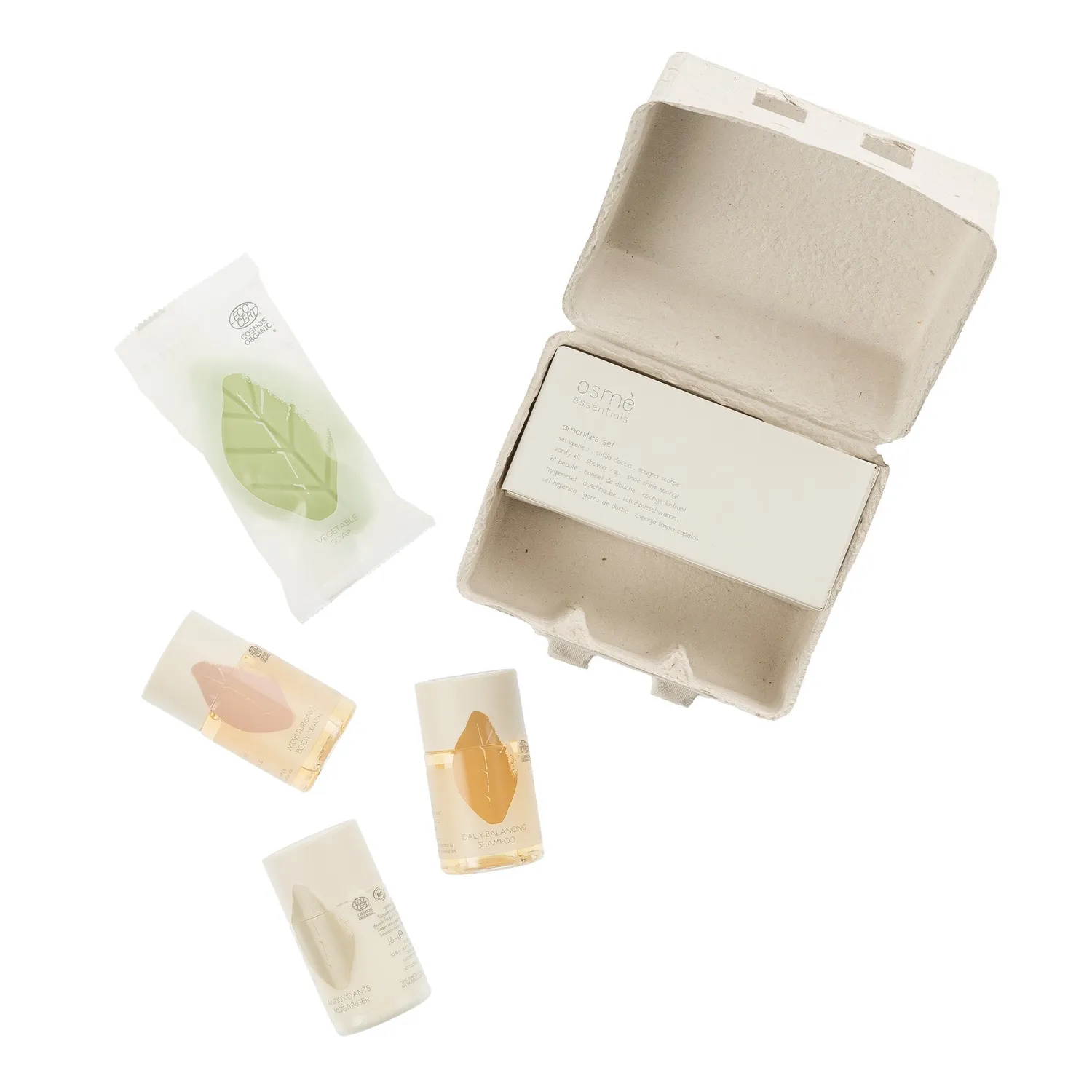 Osmé Eggbox trousse voyage bio 5 soins + accessoires