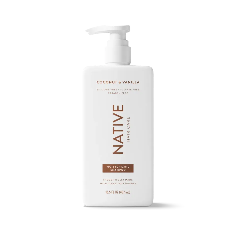 NATIVE Moisturizing Shampoing Coco Vanille 16.5oz hydratant