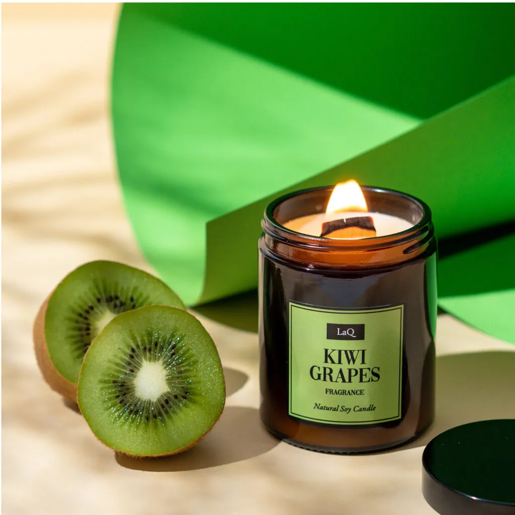 LaQ Kiwi and Grapes bougie massage soja 180 ml