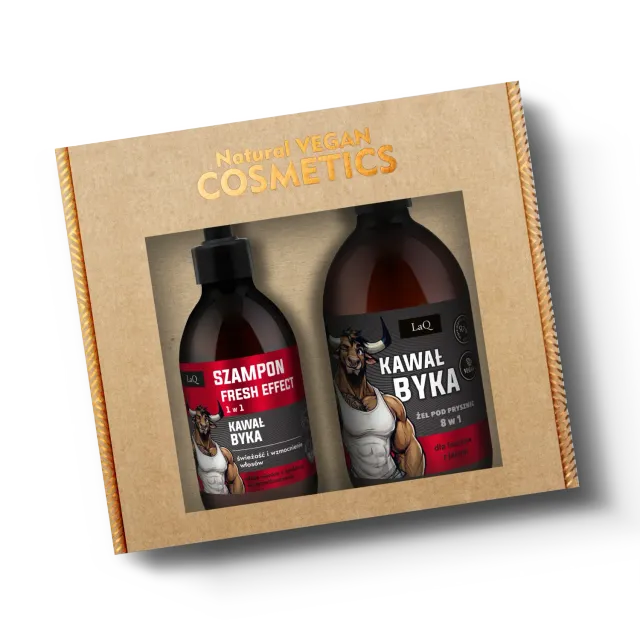 LaQ Kawał Byka coffret homme gel shampoing menthe